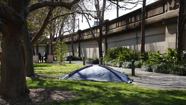 Pictured is one of the tents at Bradfield Park. Photo: Richard Dobson.