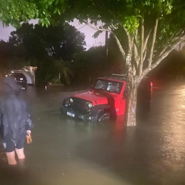 Flash flooding on Muir St at Labrador. Picture: Scott Smith