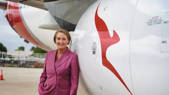 Qantas boss Vanessa Hudson in Melbourne Picture: Luis Enrique Ascui/NewsWire