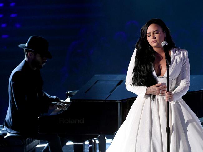 Demi Lovato received a standing ovation. Picture: Getty Images