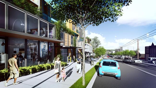 Artist impression of Dale St, Brookvale, after regeneration. Picture: Supplied.