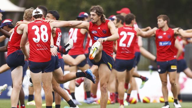 The Demons have close to a full compliment of players on the track. Picture: Getty Images