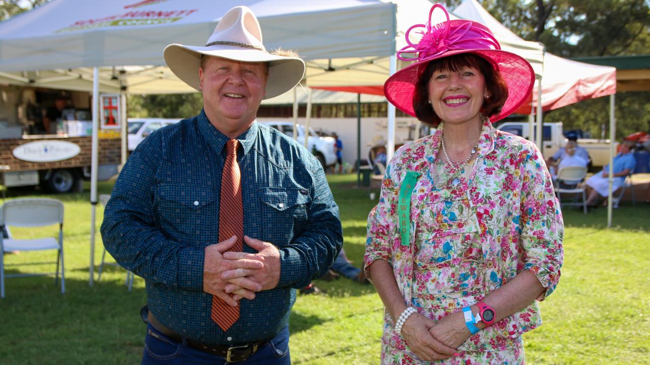 Mayor Brett Otto and Cr Kathy Duff at the 2022 Proston Show. Picture: Holly Cormack