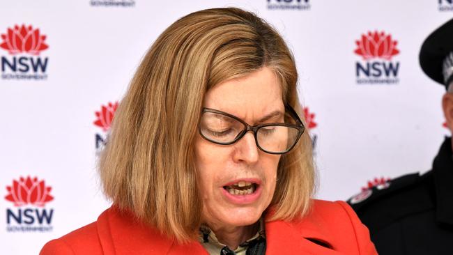 NSW Chief Health Officer, Dr Kerry Chant addresses the media last week.