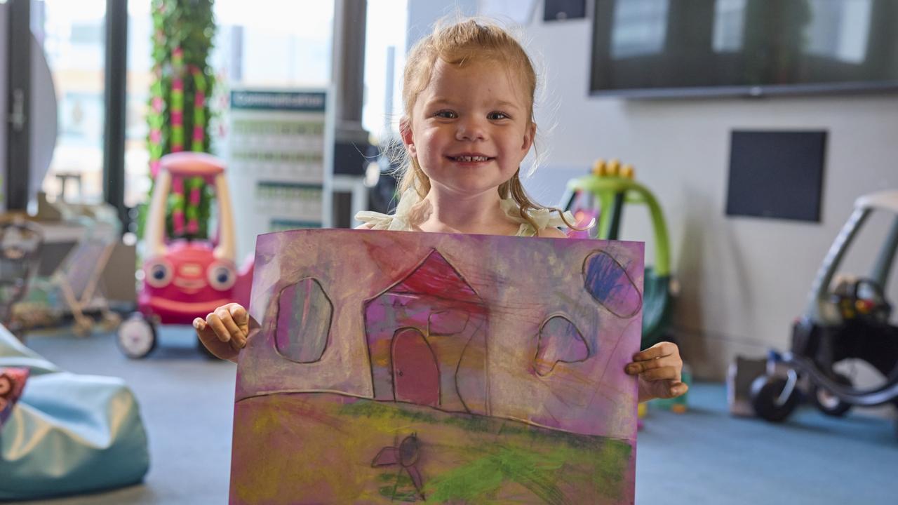 Townsville mum Larissa Brown shares heartbreaking story as people urged to donate to Children’s Hospital Foundation. Picture: supplied