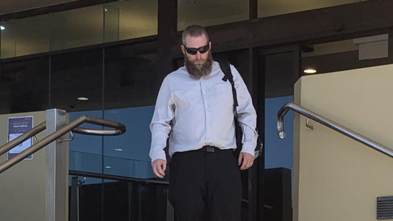 Anthony Andrew Thompson exiting Mackay Courthouse, August 2021. Picture: Lillian Watkins