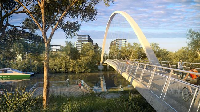 The Alfred Street Bridge is due to open next year.