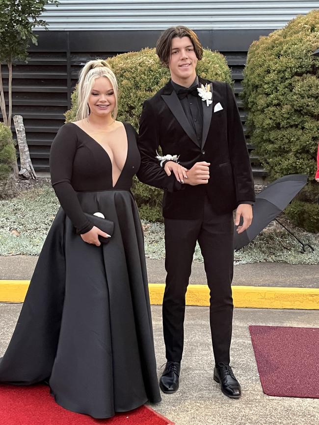 The students of St Mary's College celebrate their formal at the Brolga Theatre on Friday.