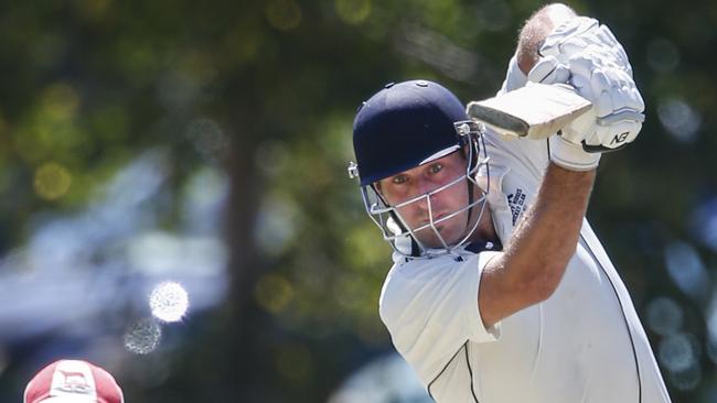 Dandenong District cricket CA: Buckley Ridges v Mordialloc. Mordialloc keeper D. Mapa and Buckley Ridges batsman Daniel Watson. Picture: Valeriu Campan