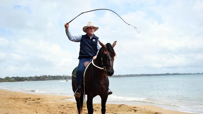 Horseman spectacular - Guy McLean with horse Dreaming of Abbey. Photo: Cody Fox