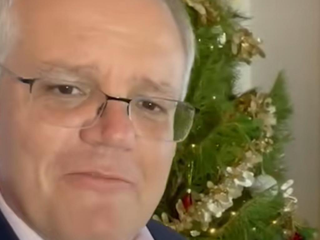 Scott Morrison's Christmas Day TikTok message.