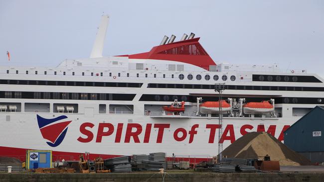 Spirit of Tasmania IV docked in Leith, Scotland. Picture: Tyson Scott