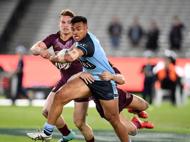 Spencer Leniu. Under 18's  2018 State of Origin  - New South Wales Blues vs Queensland Maroons June 6th MCG   .Picture :NRL Photos /Gregg Porteous