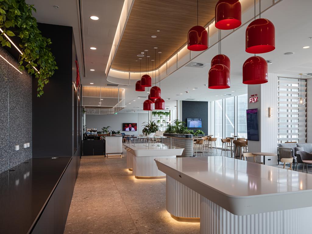 Virgin Australia revealed the new look Lounge on Tuesday. Picture: Supplied / Virgin Australia