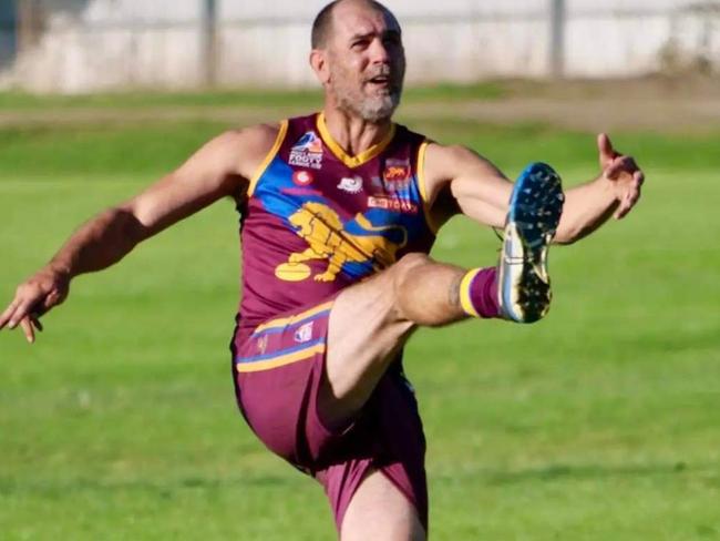 Star local SA footy veteran Trevor Rigney is having another strong season with OSB Lonsdale. Picture: OSB Lonsdale Football Club