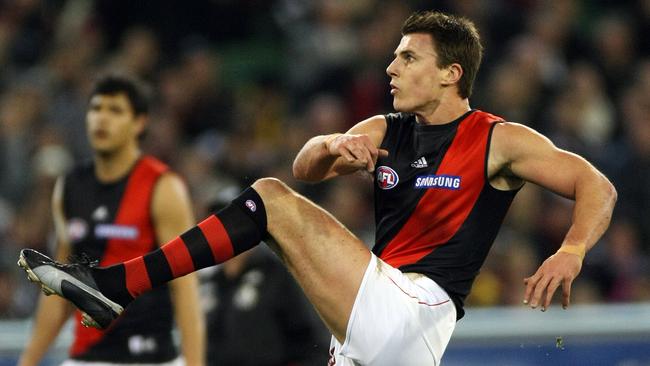 Matthew Lloyd won Essendon’s goalkicking 12 times.