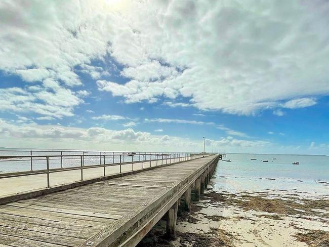 The front section of the 160-year-old Flinders Pier is now closed. Picture: supplied