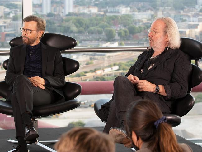 Bjorn Ulvaeus and Benny Andersson of ABBA in London. Picture: Suzan Moore for ABBA via Getty Images