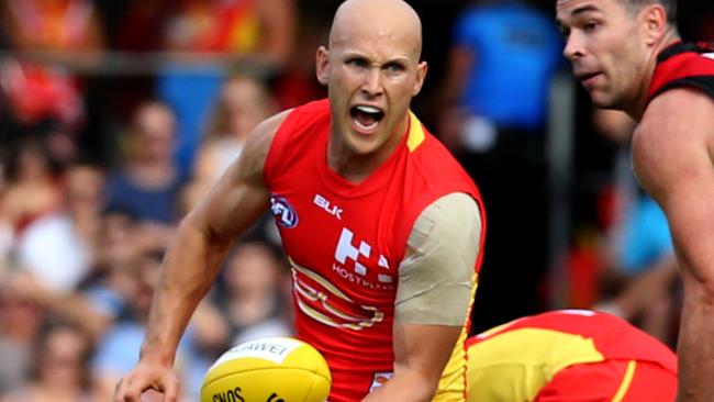 Gary Ablett will finish his career at Gold Coast, his manager Liam Pickering says. Picture: Regi Varghese