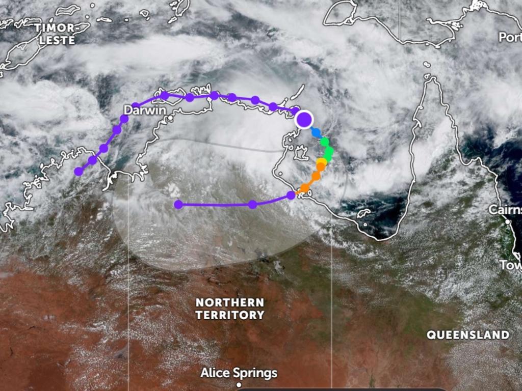 Tropical Cyclone Megan is set to develop into a category 3 cyclone on Sunday night. Picture: NCA NewsWire handout