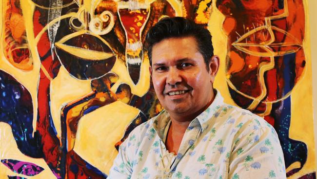 Indigenous artist Arone Meeks died in May after a battle with cancer. Picture: Brendan Radke