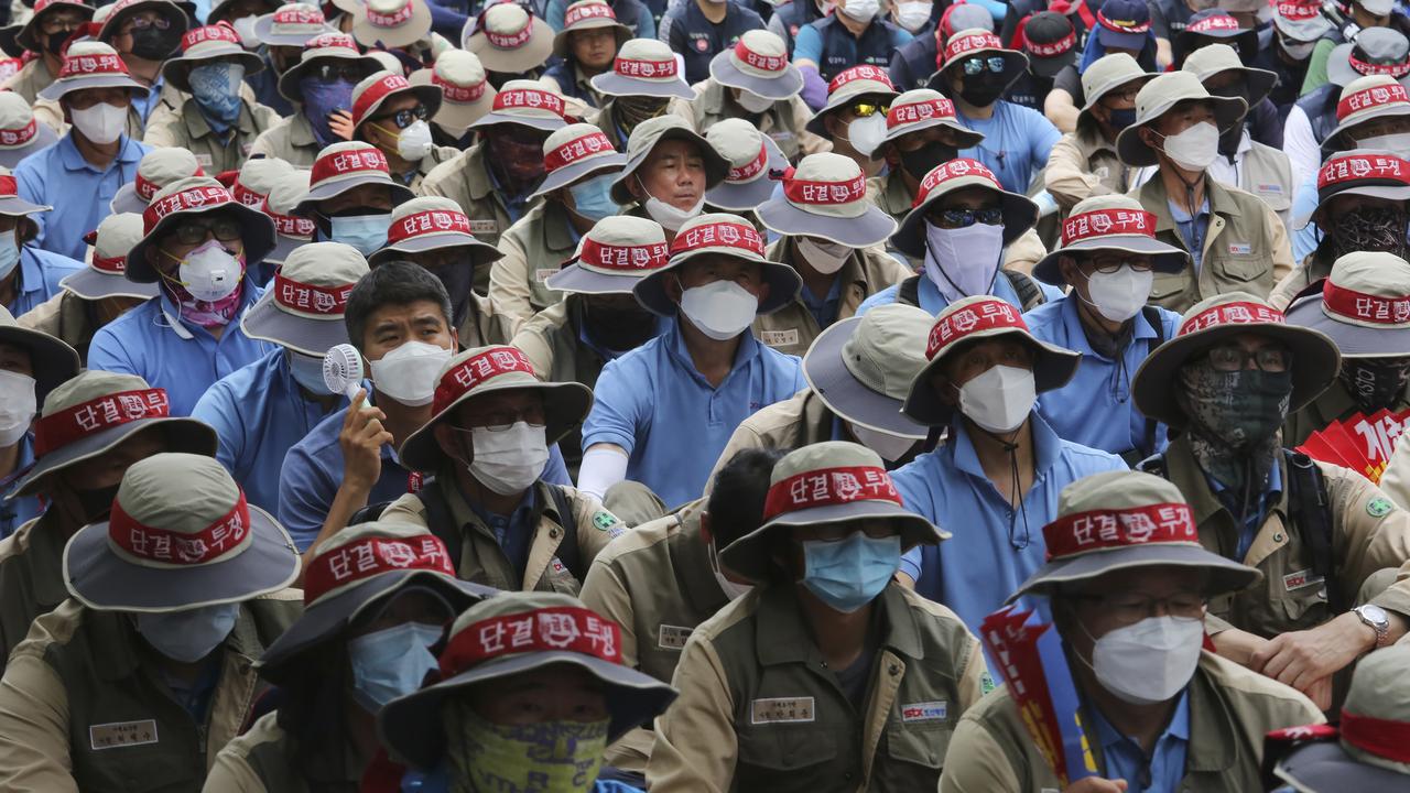 There has been small but persistent outbreaks in recent weeks. Picture: Ahn Young-joon/AP Photo