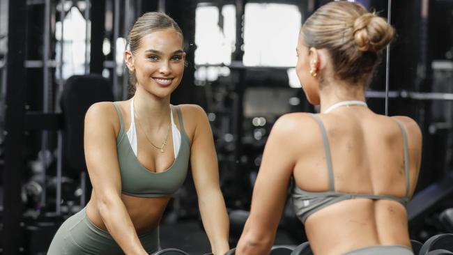 Influencer Sam Guggenheimer at GRIPT gym. Picture: Tim Carrafa