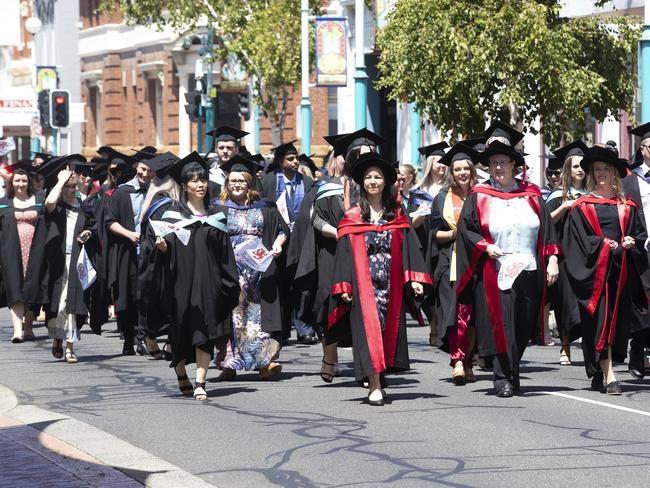 at the UTAS Graduation at Burnie. PICTURE CHRIS KIDD