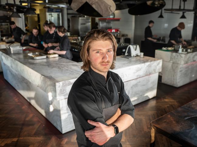 Executive Chef, Hugh Allen at Vue de Monde. Picture: Tony Gough