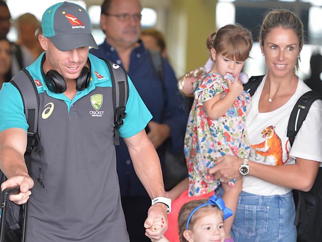 David Warner defended his wife in the first Test.