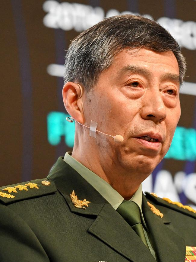 Hand-picked defence minister Li Shangfu.