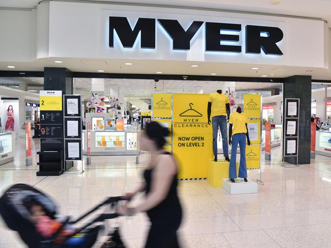 An exterior view of the Myer retail store at Centro Roselands in Roselands, Sydney, Wednesday, Sept. 13, 2017. Roselands has been chosen as one of only two sites in Sydney to get a discount Myer store. (AAP Image/Joel Carrett)