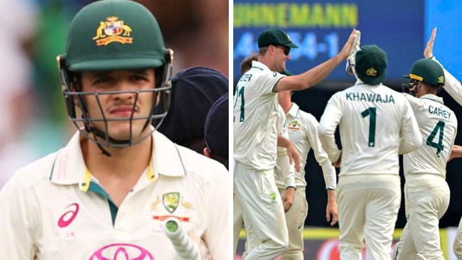 Australian selectors' decision to drop Sam Konstas has been vindicated as Australia trounced Sri Lanka in the first Test in Galle. Image: Getty