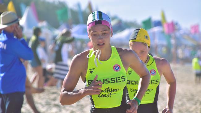 A North Burleigh athlete at the Aussies Youth. Pictures: SLSA