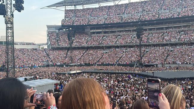 Taylor Swift’s Eras Tour performance in Cincinnati, Ohio. Picture: Twitter