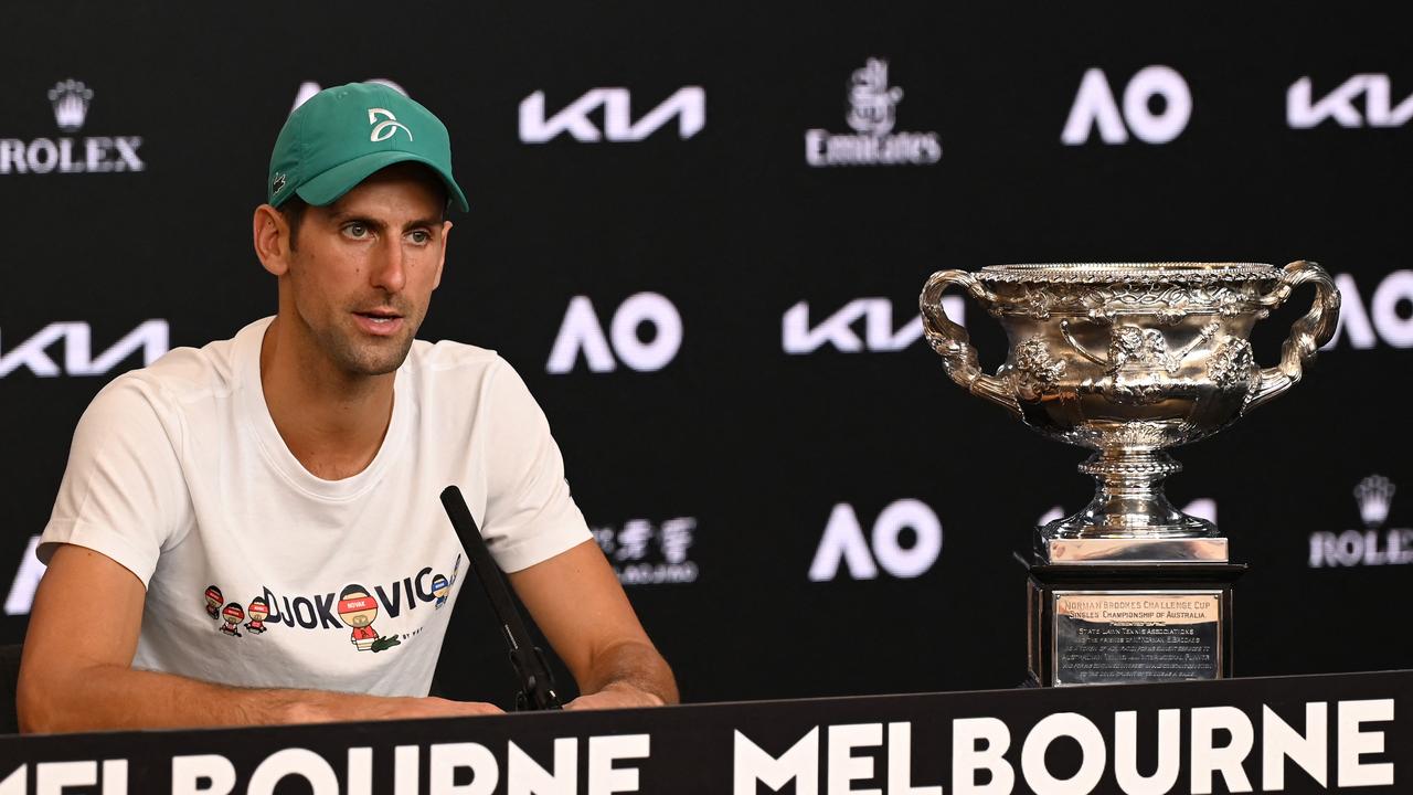 Australian Open boss Craig Tiley said it would be ‘unfortunate’ if Novak Djokovic didn’t play in Melbourne because of the vaccination mandate. Picture: AFP