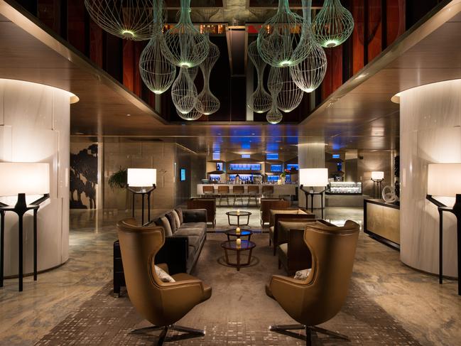 ESCAPE: THREE OF A KIND - BEIJING .. The Lounge of the Sunrise Kempinski Hotel, Beijing. Picture: Supplied