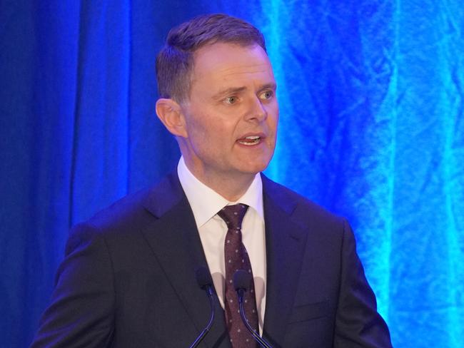 ADELAIDE, AUSTRALIA - NewsWire Photos June 5, 2025: BUDGET SA -South Australia Treasurer Stephen Mullighan  handing down the state budget.  Picture: NewsWire / Dean Martin