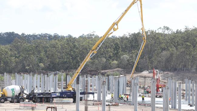 The $1 billion Coomera Town Centre development site — council is attempting to gauge the impact of development in the city’s north on its koala habitats. Photo: Richard Gosling