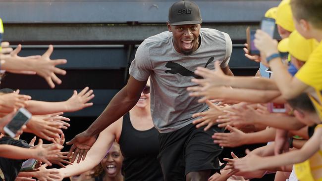 Usain Bolt was always going to be the star turn at the Nitro Athletics in Melbourne.