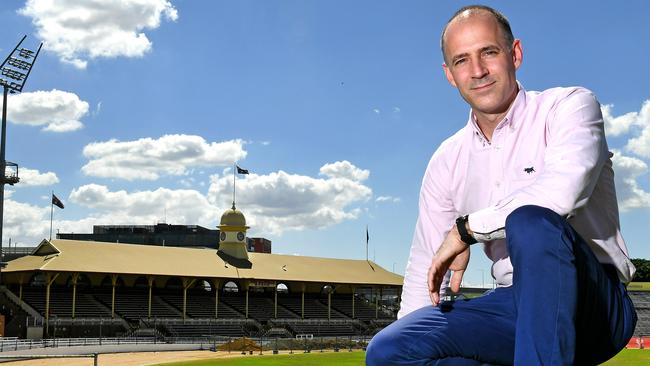 RNA chief executive Brendan Christou at the Showgrounds, where health officials are openly talking about putting a makeshift field hospital. Picture: File.