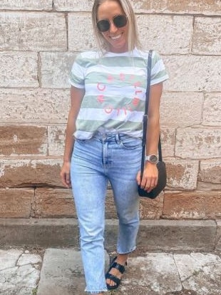 Other fashionistas like @thelifeofclaire_ are also fans of the jeans. Picture: Instagram/thelifeofclaire_