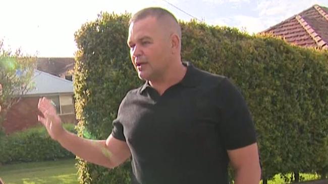 Anthony Seibold had a bullet accidently shot through his garage by an elderly neighbour.