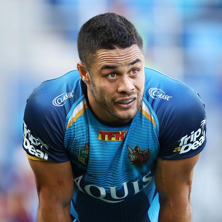 Jarryd Hayne when at the Titans. Picture: Brendon Thorne/Getty Images