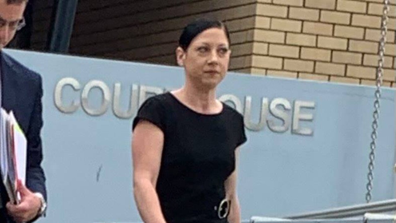 SENTENCED FOR ASSAULT: Jessica Joan Thompson leaving Dalby Magistrates Court.