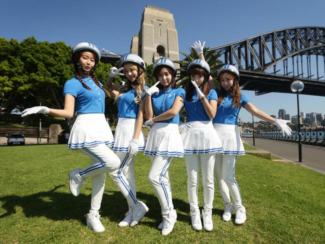 K-pop is massive in Australia. Pictured, Crayon Pop.