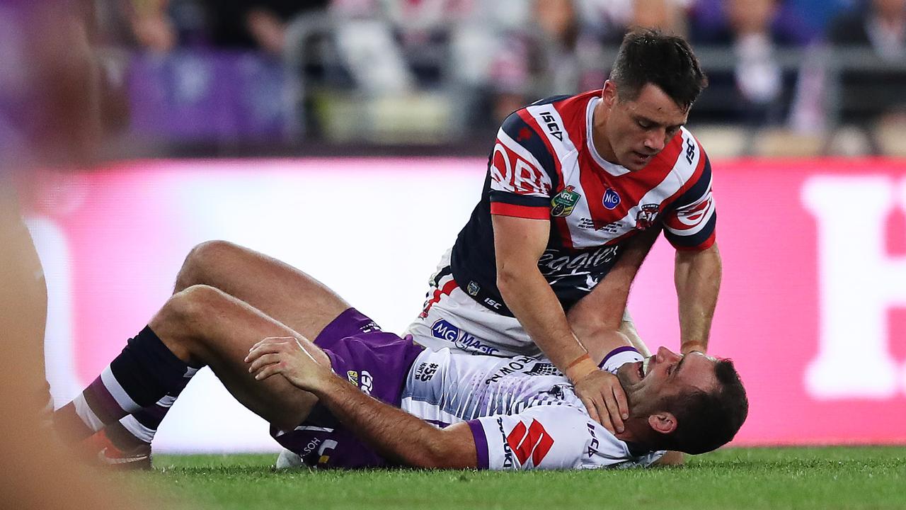 The nearly came to blows in the 2018 decider. Picture: Brett Costello