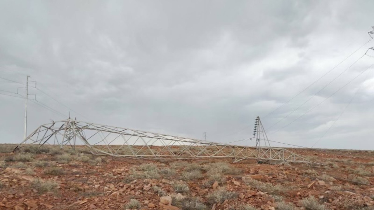 Pimber! Power lines down near Pimba structure 14 and 15 Picture: Supplied