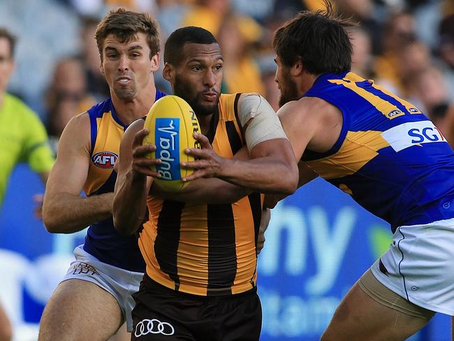 AFL: Round 2 Hawthorn v West Coast Josh Gibson 3rd term Picture:Wayne Ludbey