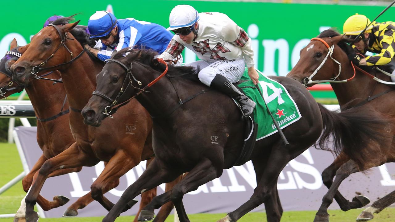 Jamaea winning the Percy Skyes at Randwick. Picture: Grant Guy